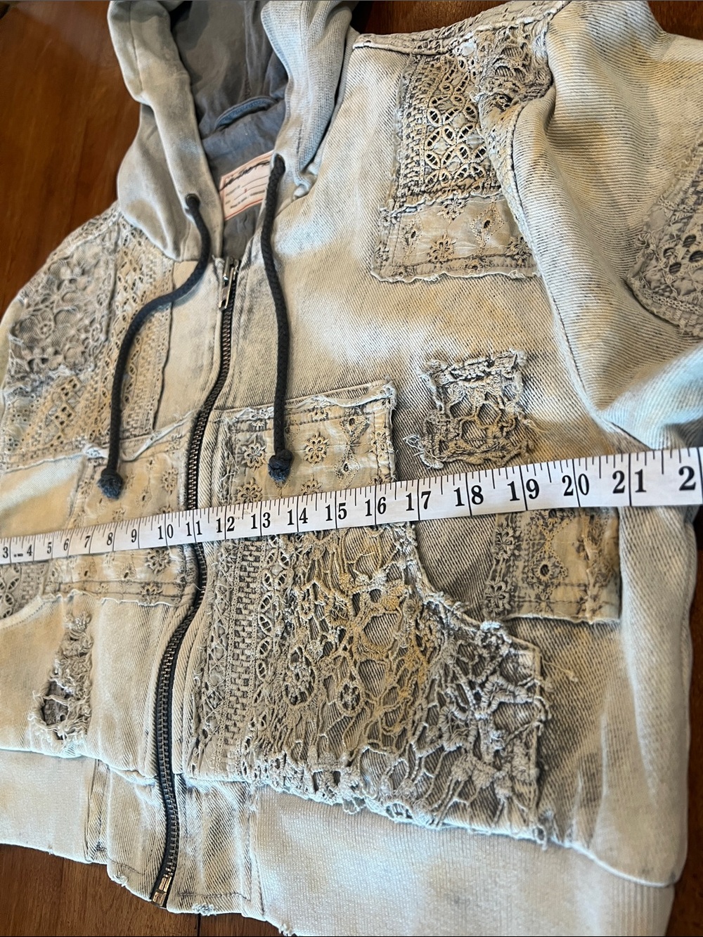 We The Free Mazzie Denim Bomber Jacket - Picture 9 of 16